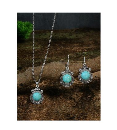 Boho Style Set: Earrings + Pendant - nice gift + other designs available