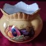 New In Box Aynsley Orchard Gold Bone China Windsor Rose Bowl Made in England Image 5