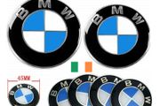 7pc Bmw Sticker Badge Kit Bonnet 82mm Boot 74mm Wheel 68mm 45mm E39 E46 E60 E90