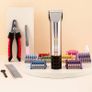 NEW SALE | Professional Dog Grooming Kit - Low Noise Pet Clipper with 2 Speed Settings, Ceramic Blades, USB Charging, LED Display and 8 Comb Attachments Image 6
