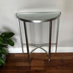 Half-moon Glass Table