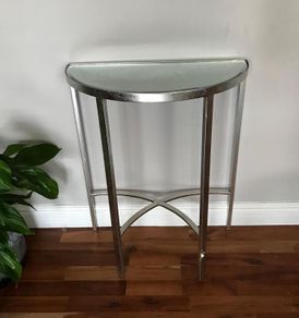 Half-moon Glass Table