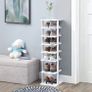 Wooden 7 Pair Shoe Rack Free Postage (multiple Colours) Image 5