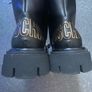 MOSCHINO Calfskin Combat Sole Ankle Boots Mens Chelsea Image 9