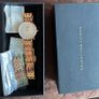 Brand New Daniel Wellington Petite 5-Link Evergold 28mm White Dial Gold Plated Steel Bracelet Watch. Image 7