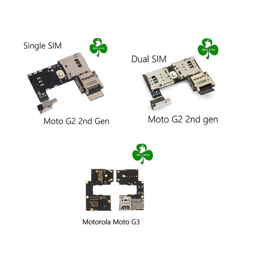 Motorola Moto G2 2nd Gen / Moto G3 3rd gen Micro Sd Sim Card Reader Connector Board Flex
