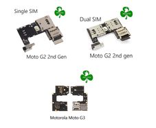 Motorola Moto G2 2nd Gen / Moto G3 3rd gen Micro Sd Sim Card Reader Connector Board Flex