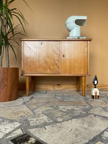 sideboard mid  century vinyl