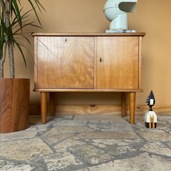 sideboard mid  century vinyl