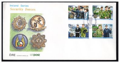 1988 Ireland Security Forces (An Garda Siochana, Army, Navy & Air Corps and Reservists) Commemorative Stamps First Day Cover (FDC)