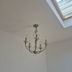 2 x ceiling lights chandeliers brass
