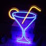 Cocktail Glass Neon Signs Led Neon Sign (17 inch x 13 inch) Image 3