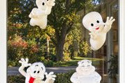 Casper Ghost Family Through the Window - 3D - Set of 4 - 3 Sizes