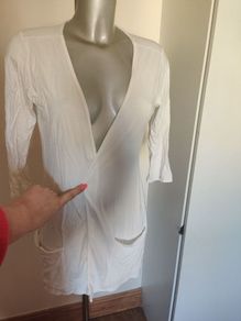 White lace back Cmd cardigan size UK14 EU42 Postage included