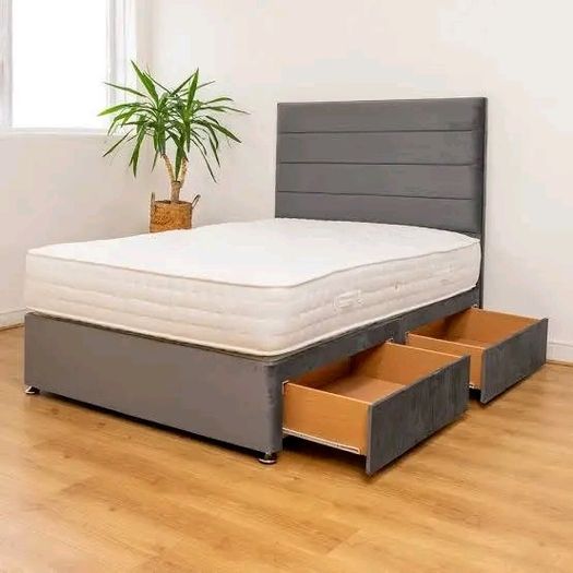 Divan Double & King Size Bed Frame With Mattress