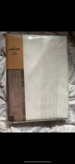 Curtain 1x140x300 white brand new