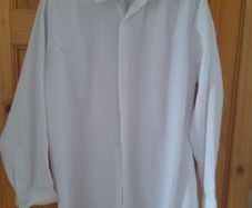 mans river island white textured shirt