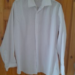 mans river island white textured shirt