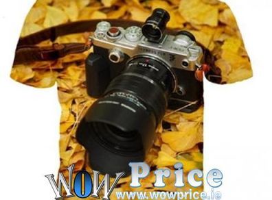 T-shirt 3D Camera Yellow Olympus PEN-F Print  Large