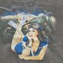 Harley Davidson Military Pin Up Girl Men's T-Shirt Size 2XL  Xxl Image 2