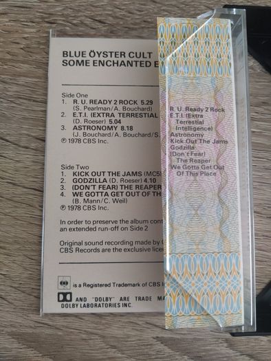 Blue Oyster Cult Some Enchanted Evening Cassette
