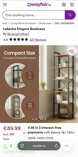 Lakesha Etagere Bookcase
