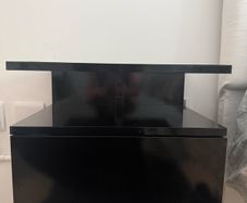 2 Black High Gloss Floating Bedside Tables