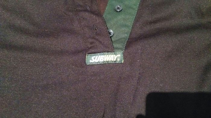 Subway authentic black long sleeve shirt