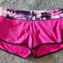 Lululemon Speed Shorts Raspberry Blooming Pixie US 10 Image 2