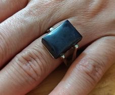 Sterling Silver Ring - Size P - Stamped for Silver (S34)