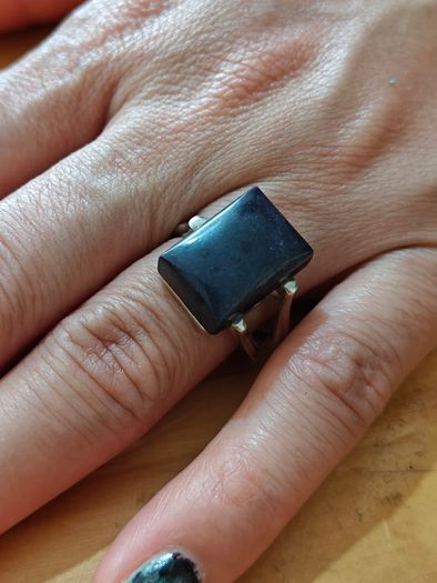 Sterling Silver Ring - Size P - Stamped for Silver (S34)