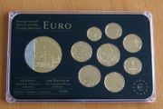 Slovenia euro coins set 24k Gold plated &amp; Rhodium gilt Slovenian medal limited edition