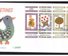 1995 Ireland Greetings Booklet Commemorative Stamps An Post First Day Cover (FDC)