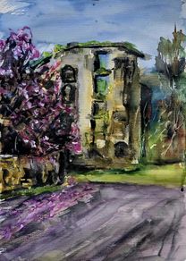 belgooly flour mill and distillery cork watercolour