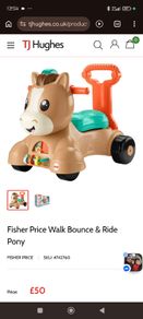 Fisher Price Bounce & Ride Pony