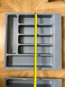 Free Two Grey Cutlery Drawer Inserts 30cm & 40cm Wide