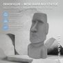Easter island head figure Moai Rapa NUI Head Figurine High , cast stone resin Image 4