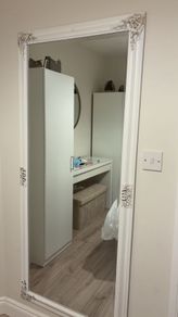 Long white mirror