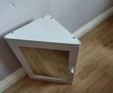 mirror bathroom corner cabinet