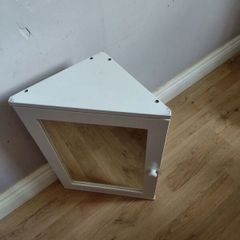 mirror bathroom corner cabinet