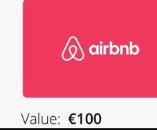 Airbnb Universal gift Card Voucher E100