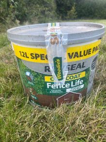 Ronseal One Coat Shed & Fence Protector Medium Oak 12L