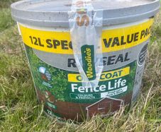 Ronseal One Coat Shed & Fence Protector Medium Oak 12L
