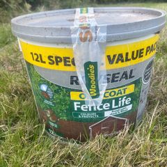 Ronseal One Coat Shed & Fence Protector Medium Oak 12L