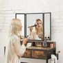 Dressing table industrial design dressing table, dressing table, cosmetic table with 3-piece folding mirror Image 4