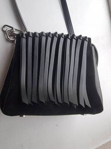 Alexander Wang fringed leather and suede handbag