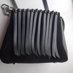 Alexander Wang fringed leather and suede handbag