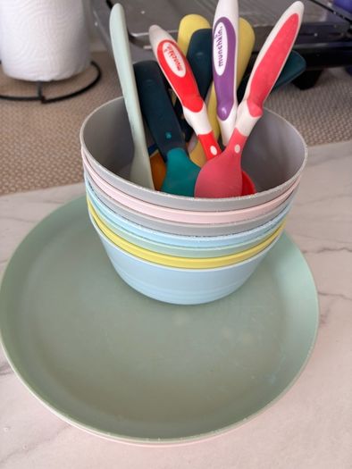 IKEA plastic bowls and plates