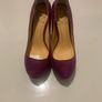 Pump Purple Platform Heels Image 3