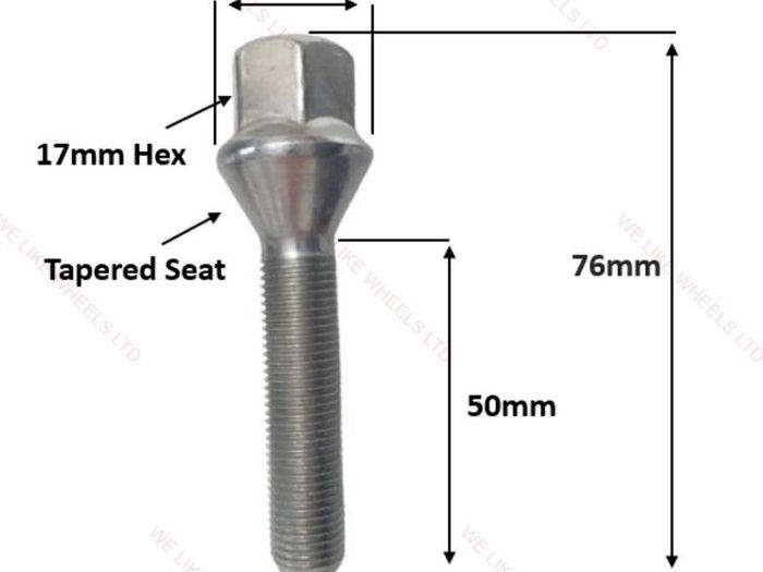10 x New Extended Wheel Bolts (50mm) Citroen, Peugeot (T10) Delivery